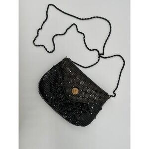 VTG Comeco - Ladies Black Mesh Purse w/ Strap - Pre-owned